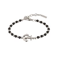Bracciale Breil Uomo Black Onyx in Acciaio TJ2407